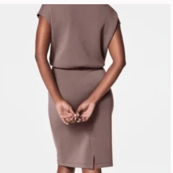 NWT SPANX Smoke Faux Tuck Dress - Picture 6 of 6